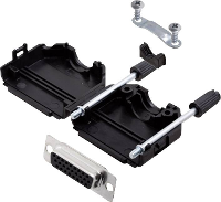 Encitech DPPK15 BK HDS26 K 6355 0011 12 D sub female connectorset 180 ° Aantal polen: 26 Soldeerkelk 1 set(s)