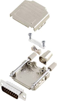 Encitech DPPK15 M DBP K 6355 0004 02 D sub male connectorset 180 ° Aantal polen: 15 Soldeerkelk 1 set(s)