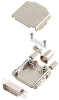 Encitech DPPK15 M DBP W K 6355 8004 02 D sub male connectorset 180 ° Aantal polen: 15 Soldeerkelk 1 stuk(s)