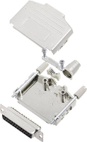 Encitech DPPK25 M DBS K 6355 0004 13 D sub female connectorset 180 ° Aantal polen: 25 Soldeerkelk 1 set(s)