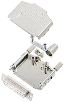 Encitech DPPK25 M DBS W K 6355 8004 13 D sub female connectorset 180 ° Aantal polen: 25 Soldeerkelk 1 stuk(s)