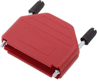 Encitech DPPK25 R K 6353 0103 03 D sub behuizing Aantal polen: 25 Kunststof 180 ° Rood 1 stuk(s)