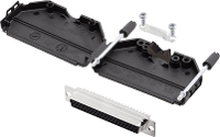 Encitech DPPK37 BK HDS62 K 6355 0011 14 D sub female connectorset 180 ° Aantal polen: 62 Soldeerkelk 1 set(s)