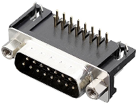 Encitech DRB 15M TBG 110 2103 2100 02 D sub male connector 90 ° Aantal polen: 15 Soldeerpennen 1 stuk(s) Tray