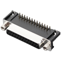 Encitech DRB 25F TBG 110 2103 2100 13 D sub female connector 90 ° Aantal polen: 25 Soldeerpennen 1 stuk(s) Tray