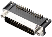 Encitech DRB 25M TBG 110 2103 2100 03 D sub male connector 90 ° Aantal polen: 25 Soldeerpennen 1 stuk(s) Tray