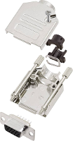 Encitech DTCK09 HDS15 K 6355 0062 11 D sub female connectorset 180 ° Aantal polen: 15 Soldeerkelk 1 set(s)