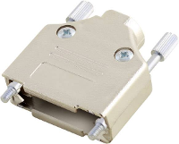Encitech DTPK M 15 K 6560 0145 02 D sub behuizing Aantal polen: 15 Kunststof, gemetalliseerd 180 ° Zilver 1 stuk(s)