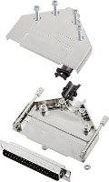 Encitech DTPK M 37 DBP K 6355 0030 04 D sub male connectorset 180 ° Aantal polen: 37 Soldeerkelk 1 set(s)