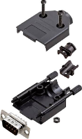 Encitech DTPK P 09 DMP K 6355 0033 01 D sub male connectorset 180 ° Aantal polen: 9 Soldeerkelk 1 set(s)