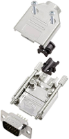 Encitech DTPK09 M HDP15 K 6355 0056 01 D sub male connectorset 180 ° Aantal polen: 15 Soldeerkelk 1 set(s)