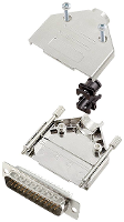 Encitech DTPK25 M HDP44 W K 6355 8056 03 D sub male connectorset 180 ° Aantal polen: 44 Soldeerkelk 1 stuk(s)
