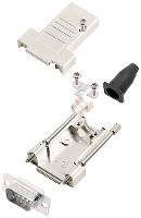 Encitech DTSL09 LJSRG T DMP W K 6355 8040 21 D sub male connectorset 180 ° Aantal polen: 9 Soldeerkelk 1 stuk(s)