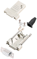 Encitech DTSL09 LJSRG T DMS W K 6355 8040 31 D sub female connectorset 180 ° Aantal polen: 9 Soldeerkelk 1 stuk(s)