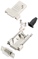 Encitech DTSL09 LJSRG T HDS15 W K 6355 8041 11 D sub female connectorset 180 ° Aantal polen: 15 Soldeerkelk 1 stuk(s)
