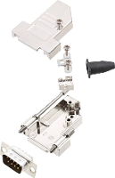 Encitech DTSL09 S JSRG+DMP K 6355 0042 21 D sub male connectorset 180 ° Aantal polen: 9 Soldeerkelk 1 set(s)