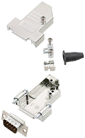 Encitech DTSL09 SJSRG S DBP K 6355 0090 01 D sub male connectorset 45 ° Aantal polen: 9 Soldeerkelk 1 stuk(s)