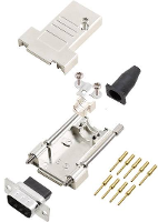 Encitech DTSL09 T JSRG DBCP09 K 6355 0069 01 D sub male connectorset 45 ° Aantal polen: 9 Crimpen 1 stuk(s)