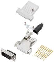 Encitech DTSL15 SJSRG T DBCP K 6355 0089 02 D sub male connectorset 180 ° Aantal polen: 15 Crimpen 1 stuk(s)