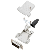 Encitech DTSL15 SJSRG T DBP K 6355 0086 02 D sub male connectorset 180 ° Aantal polen: 15 Soldeerkelk 1 stuk(s)