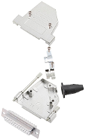 Encitech DTSL25 LJSRG S DMS W K 6355 8042 33 D sub female connectorset 45 ° Aantal polen: 25 Soldeerkelk 1 stuk(s)