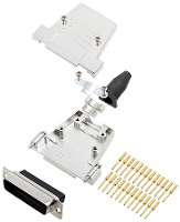 Encitech DTSL25 SJSRG T DBCP K 6355 0089 03 D sub male connectorset 180 ° Aantal polen: 25 Crimpen 1 stuk(s)
