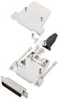 Encitech DTSL25 T JSRG+DBP K 6355 0040 03 D sub male connectorset 180 ° Aantal polen: 25 Soldeerkelk 1 set(s)