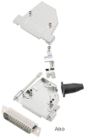 Encitech DTSL37 LJSRG S DBP W K 6355 8042 04 D sub male connectorset 45 ° Aantal polen: 37 Soldeerkelk 1 stuk(s)