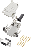 Encitech DTZF09 DBCS K 6355 0048 11 D sub female connectorset 180 ° Aantal polen: 9 Crimpen 1 stuk(s)