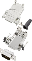 Encitech DTZF09 DBP K 6355 0044 01 D sub male connectorset 180 ° Aantal polen: 9 Soldeerkelk 1 set(s)