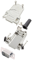 Encitech DTZF09 DBP W K 6355 8044 01 D sub male connectorset 180 ° Aantal polen: 9 Soldeerkelk 1 stuk(s)