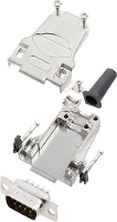 Encitech DTZF09 DMP K 6355 0045 01 D sub male connectorset 180 ° Aantal polen: 9 Soldeerkelk 1 set(s)