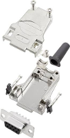 Encitech DTZF09 DMS K 6355 0045 11 D sub female connectorset 180 ° Aantal polen: 9 Soldeerkelk 1 set(s)