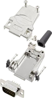Encitech DTZF09 HDP15 K 6355 0063 01 D sub male connectorset 180 ° Aantal polen: 15 Soldeerkelk 1 set(s)