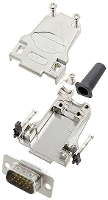 Encitech DTZF09 HDP15 W K 6355 8063 01 D sub male connectorset 180 ° Aantal polen: 15 Soldeerkelk 1 stuk(s)