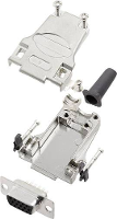 Encitech DTZF09 HDS15 K 6355 0063 11 D sub female connectorset 180 ° Aantal polen: 15 Soldeerkelk 1 set(s)