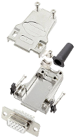 Encitech DTZF09 HDS15 W K 6355 8063 11 D sub female connectorset 180 ° Aantal polen: 15 Soldeerkelk 1 stuk(s)