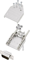 Encitech DTZI09 DMP K 6355 0077 21 D sub male connectorset 180 ° Aantal polen: 9 Soldeerkelk 1 set(s)