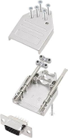 Encitech DTZI09 HDS K 6355 0080 11 D sub female connectorset 180 ° Aantal polen: 15 Soldeerkelk 1 set(s)