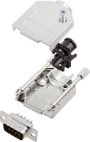 Encitech DTZK09 DMP K 6355 0002 21 D sub male connectorset 180 ° Aantal polen: 9 Soldeerkelk 1 set(s)
