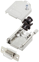 Encitech DTZK09 HDS15 W K 6355 8012 11 D sub female connectorset 180 ° Aantal polen: 15 Soldeerkelk 1 stuk(s)