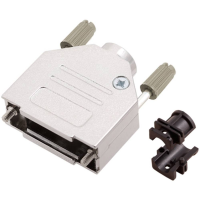 Encitech DTZK09 PCLG K 6560 6105 01 D sub behuizing Aantal polen: 9 Tinspuitgiet 180 ° Metaal 1 stuk(s)