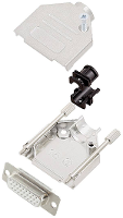 Encitech DTZK15 HDS26 W K 6355 8012 12 D sub female connectorset 180 ° Aantal polen: 26 Soldeerkelk 1 stuk(s)