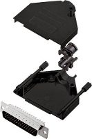 Encitech DTZK25 BK HDP44 K 6355 0102 03 D sub male connectorset 180 ° Aantal polen: 44 Soldeerkelk 1 stuk(s)