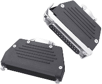 Encitech ED DS15S K 2801 0101 02 D sub behuizing Aantal polen: 15 Kunststof Zwart 1 stuk(s)