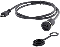 Encitech Encitech 1310 1011 05 Mini USB 2.0 Type B Chassisbus, inbouw M16 1 stuk(s)