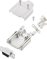 Encitech MHDM 09 DBS K 6355 0005 11 D sub female connectorset 180 ° Aantal polen: 9 Soldeerkelk 1 set(s)