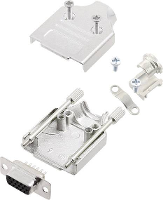 Encitech MHDM 09 HDS15 K 6355 0059 11 D sub female connectorset 180 ° Aantal polen: 15 Soldeerkelk 1 set(s)