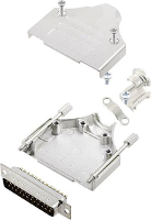 Encitech MHDM 25 DMP K 6355 0006 03 D sub male connectorset 180 ° Aantal polen: 25 Soldeerkelk 1 set(s)