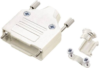 Encitech MHDM15 K 6560 0136 02 D sub behuizing Aantal polen: 15 Volledig metaal 180 ° Zilver 1 stuk(s)